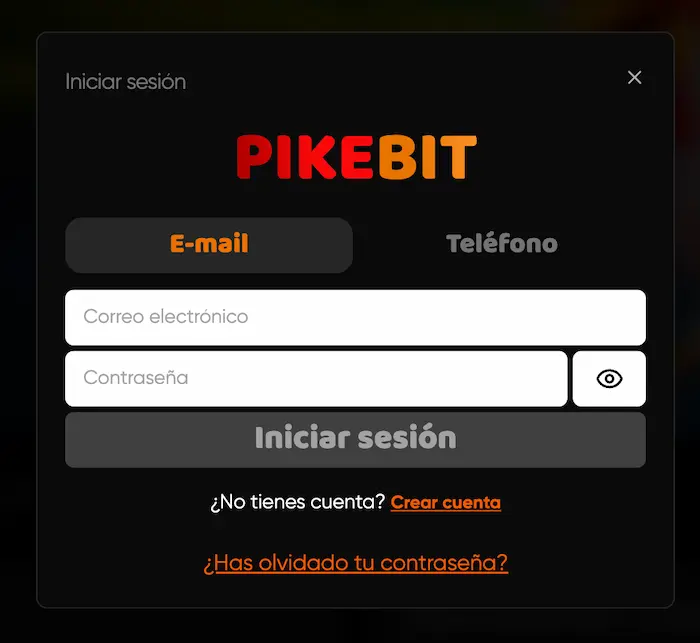 Pikebit Casino login